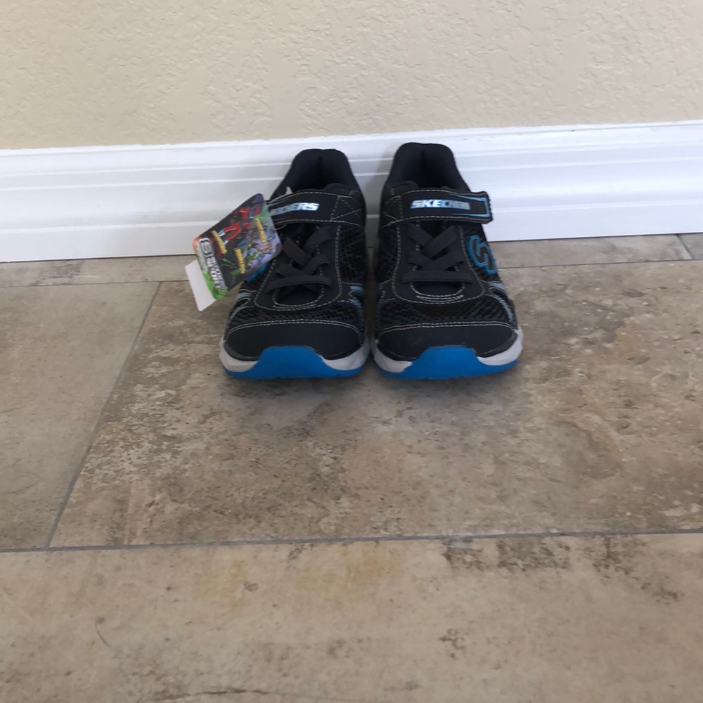 Sketchers Sports Blue and Black boys sneakers